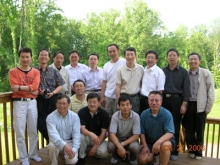湖南农业大学北美校友会2006年年会暨77级毕业25周年纪念大会部分男士合影